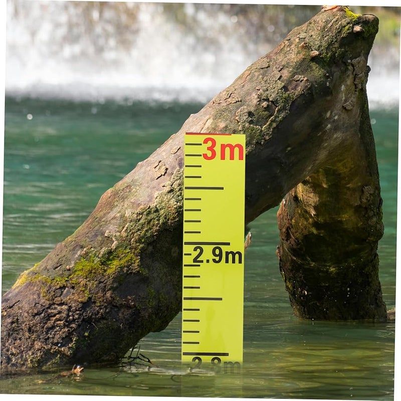 Cabilock 3 Meter Self Adhesive Water Level Scale Sticker Tape for Pools Yellow - Image 4